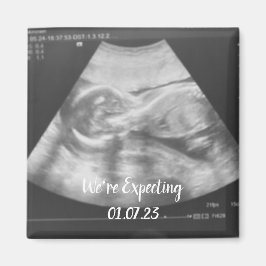 baby ultraljudsmeddelande magnet