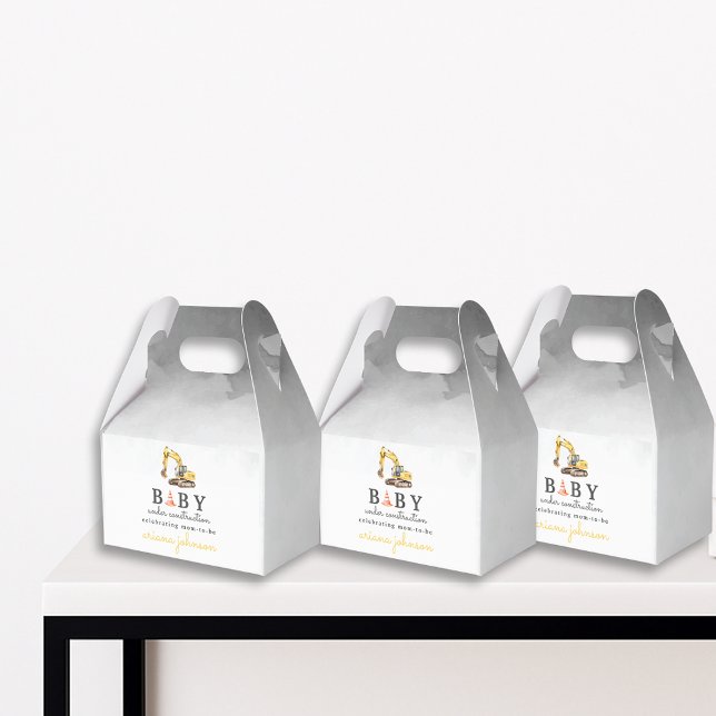 Baby under Construction Boy Baby Shower Presentaskar (Skapare uppladdad)