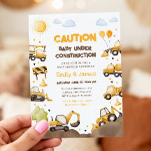 Baby Under Construction Lastbilar Baby Par Fest