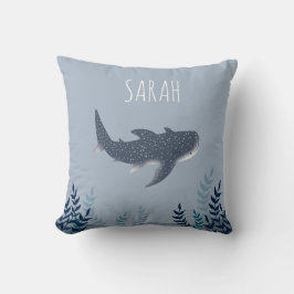 Baby under Sea Whale Shark namn Kudde