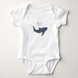 Baby under Sea Whale Shark Namn T Shirt