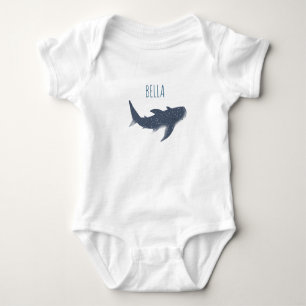 Baby under Sea Whale Shark Namn T Shirt