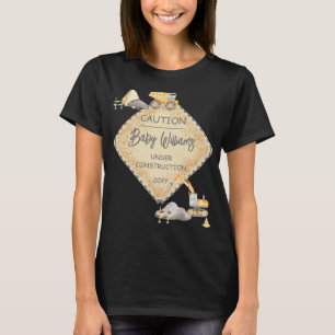 Baby under uppbyggnad Lastbil Boy Baby Shower T Shirt