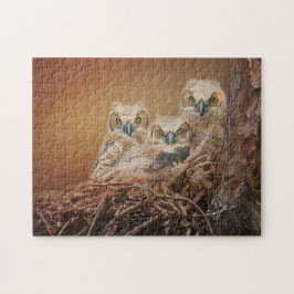 Baby Underbar Uggla Wildlife Photography Pussel