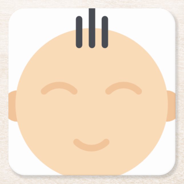 baby underlägg papper kvadrat (Framsidan)