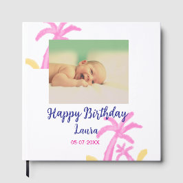 Baby-ungar, första födelsedag, lägg till namn datu gästböcker