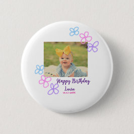 Baby-ungar, första födelsedag, lägg till namn datu knapp