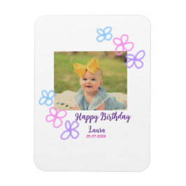 Baby-ungar, första födelsedag, lägg till namn datu magnet