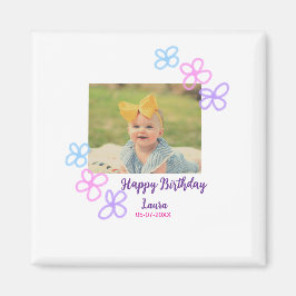 Baby-ungar, första födelsedag, lägg till namn datu magnet