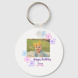 Baby-ungar, första födelsedag, lägg till namn datu nyckelring