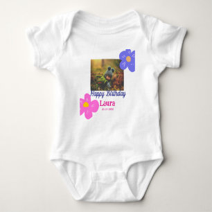 Baby-ungar, första födelsedag, lägg till namn datu t shirt