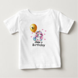 Baby Unicorn Birthday Shirt, T Shirt