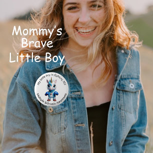 Baby Unicorn, Boy, Kid Många Sclerosis Button Knapp