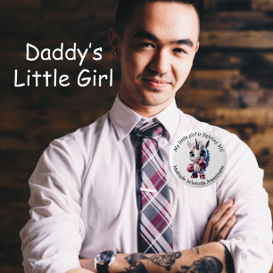 Baby Unicorn, Girl, Kid Många Sclerosis Button Knapp