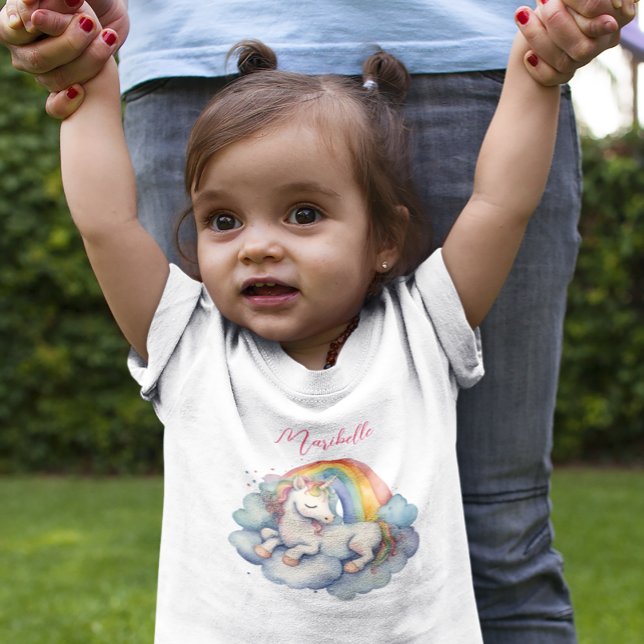 Baby Unicorn Girl T Shirt (Skapare uppladdad)
