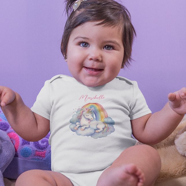 Baby Unicorn Girl T Shirt (Skapare uppladdad)