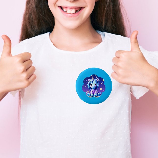 Baby Unicorn in PJ's Button Knapp (Skapare uppladdad)