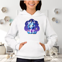 Baby Unicorn in PJ's Hoodie T Shirt