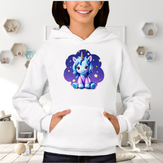 Baby Unicorn in PJ's Hoodie T Shirt