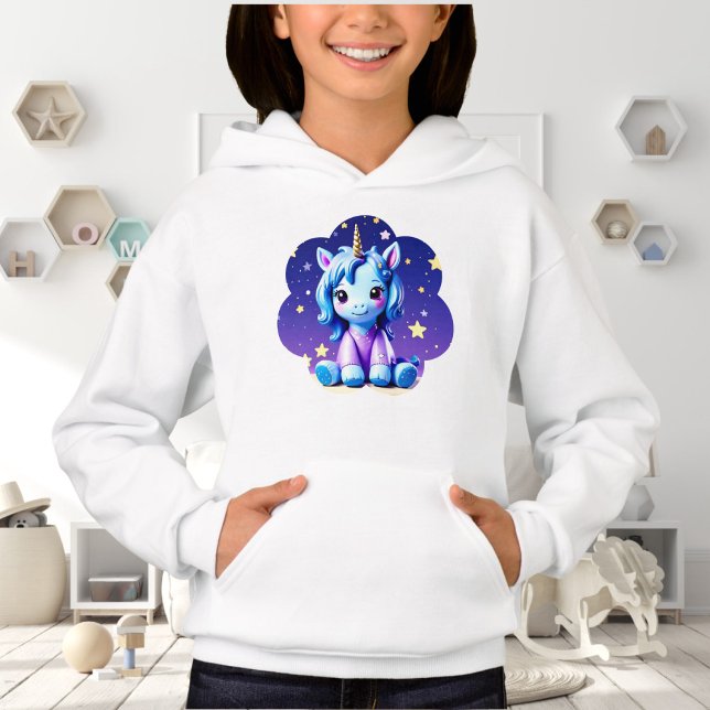 Baby Unicorn in PJ's Hoodie T Shirt (Skapare uppladdad)