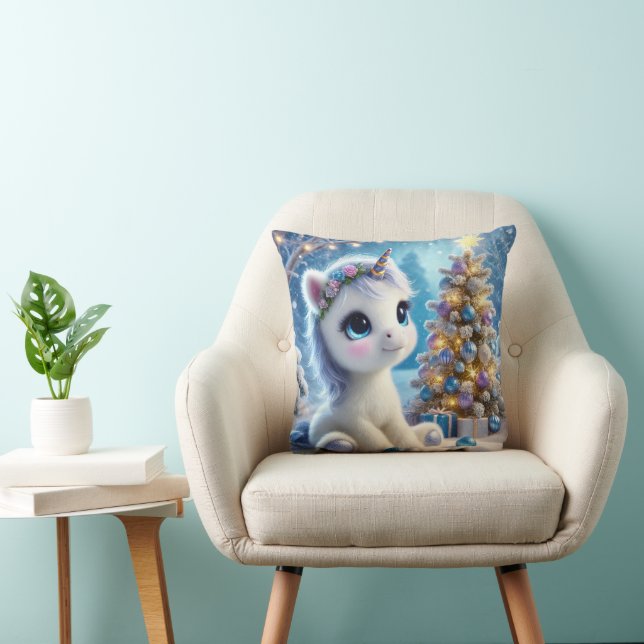 Baby Unicorn-jul Kudde (Stol)