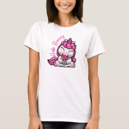 Baby Unicorn Sayed Hej Mamma T Shirt