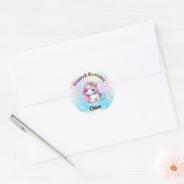 Baby Unicorn stickers Runt Klistermärke