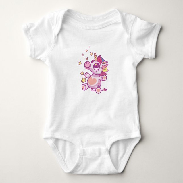 Baby Unicorn T Shirt (Framsida)