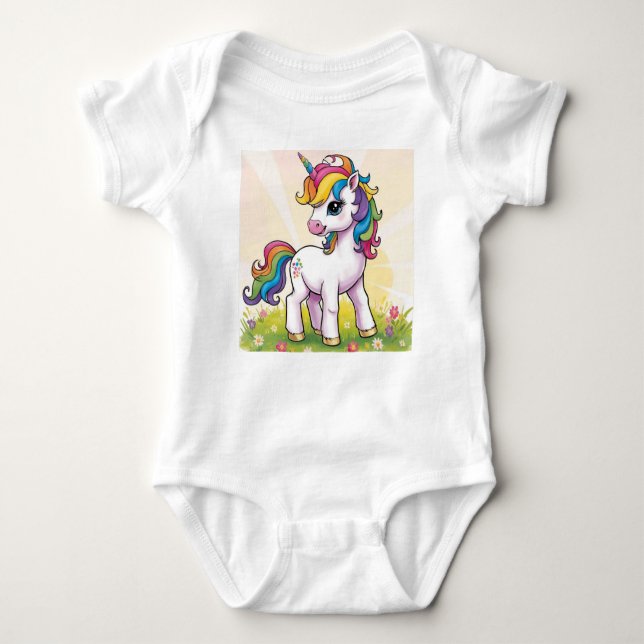 Baby Unicorn T Shirt (Framsida)
