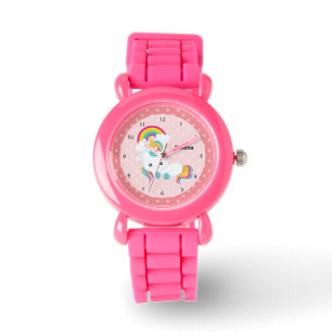 Baby Unicorn * Välj bakgrund färg Armbandsur