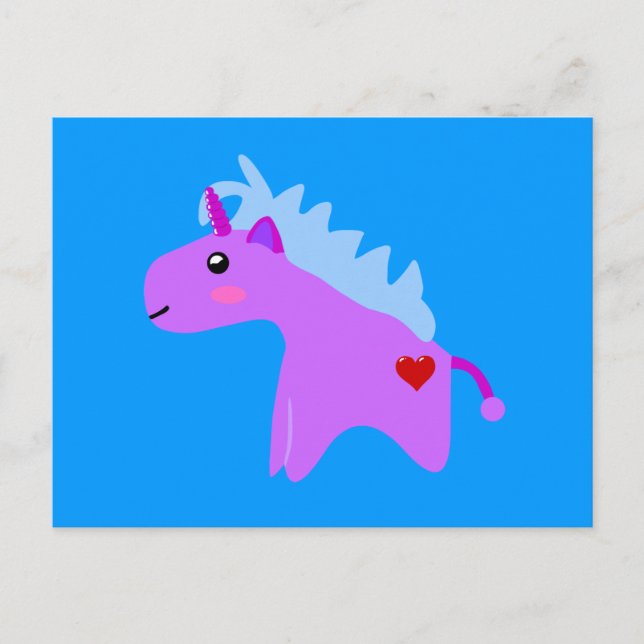 Baby Unicorn Vykort (Framsida)
