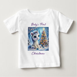 Baby Unicorns första jul T Shirt