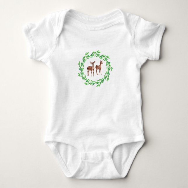 Baby Unisex Bomull Bodysuits T Shirt (Framsida)