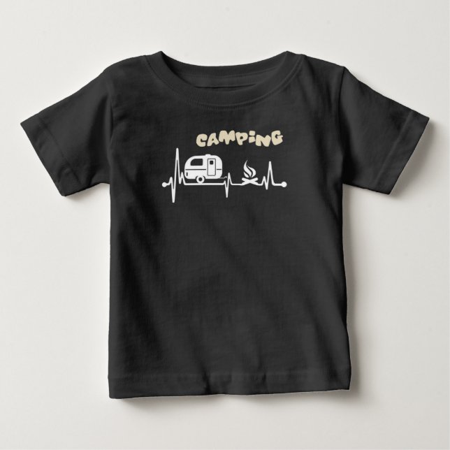 Baby Unisex T-Shirt Camping (Framsida)
