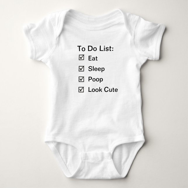 Baby uppgifter t-shirt (Framsida)