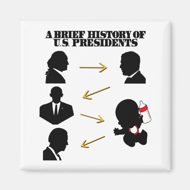 Baby: USA:s presidenter har en kort historia Magnet (Framsidan)