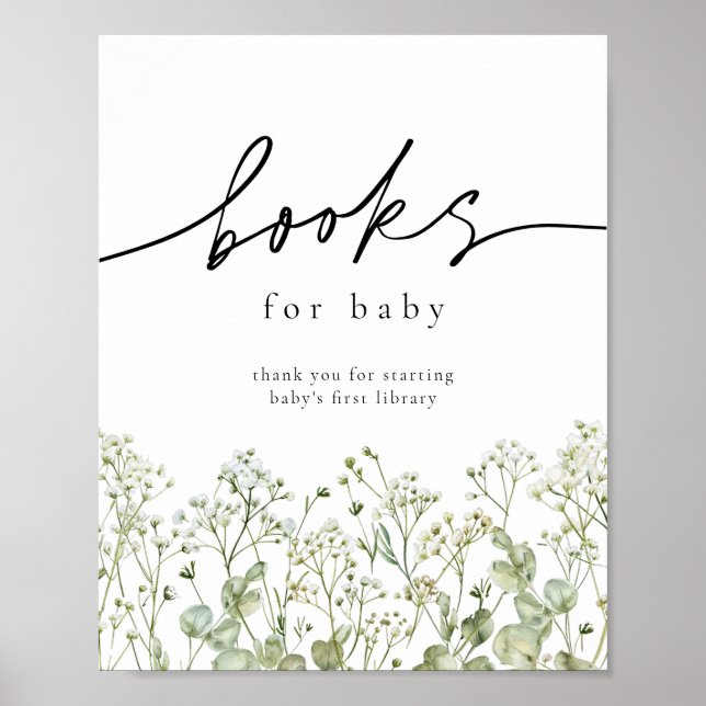Baby utandning Bokar för Baby-tecken Poster (Framsidan)