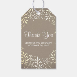 baby utandning guld foil bröllop presentetikett