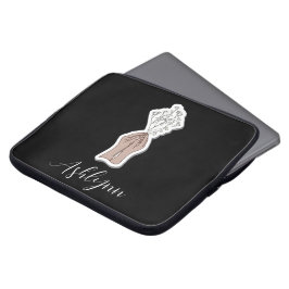 Baby utandningsblommor laptop fodral