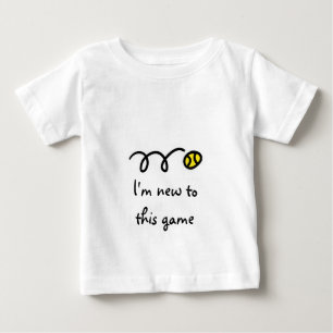 Baby-utrustning med söt ordspråk - Tennis humor T Shirt