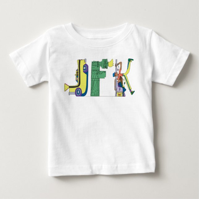 Baby utslagsplats | NEW YORK, NY (JFK) Tee Shirt (Framsida)