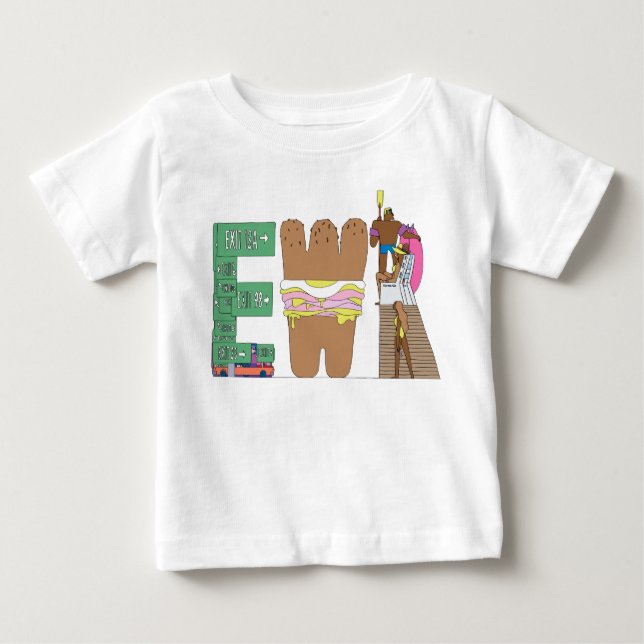Baby utslagsplats | NEWARK, NJ (EWR) T-shirt (Framsida)