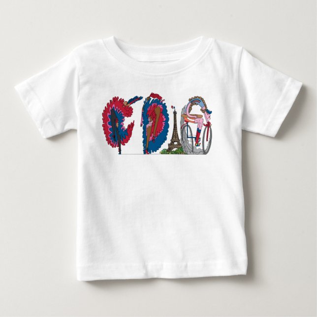 Baby utslagsplats | PARIS, FR (CDG) Tee Shirt (Framsida)