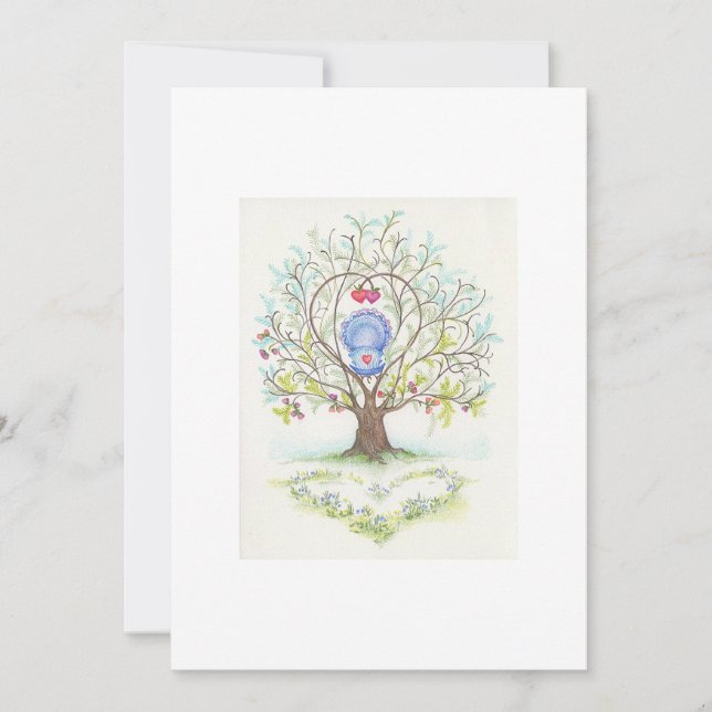 Baby-vaggan i A Träd på Hearts och Kärlek (Framsida)
