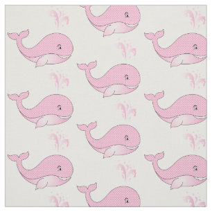 Baby valar i Rosa Polka dots DIY-bakgrund Tyg