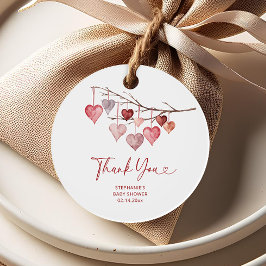 Baby Valentines Shower Gåvor Etiketter