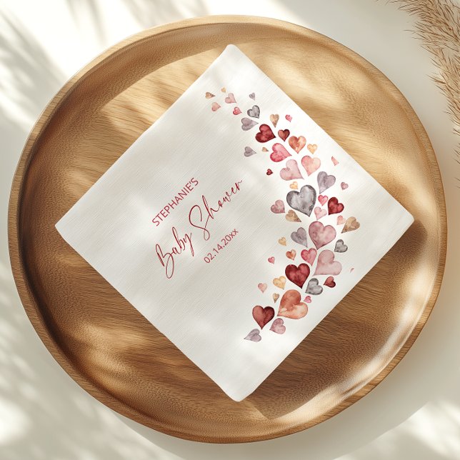 Baby Valentines Shower Pappersservett (Skapare uppladdad)