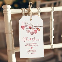 Baby Valentines Shower Presentetikett