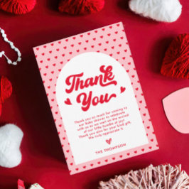 Baby Valentines Shower Tack Kort