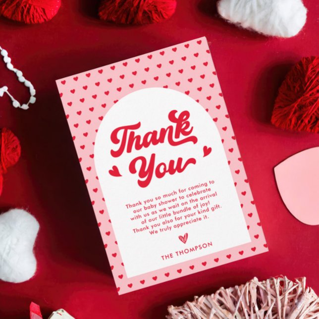 Baby Valentines Shower Tack Kort (Skapare uppladdad)